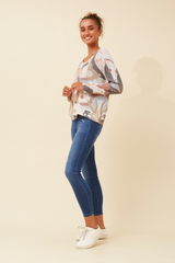 Bottega Abstract Print Knit Jumper