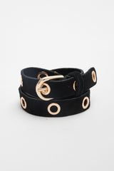 Italian Star Leather Wilde Metallic Belt