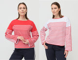 Marco Polo Two Way Stripe Pullover