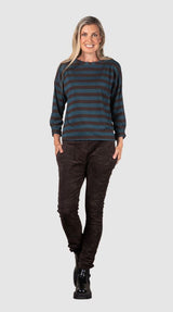 Urban Luxury Striped Lurex Top