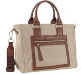 Pierre Cardin Two-Tone Nylon Tote Bag