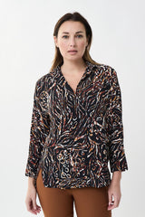 Joseph Ribkoff Abstract Print Top