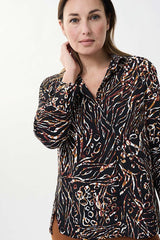 Joseph Ribkoff Abstract Print Top