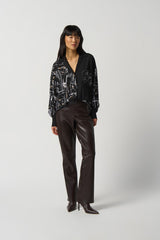 Joseph Ribkoff Face Print Blouse