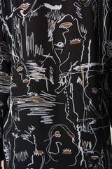 Joseph Ribkoff Face Print Blouse
