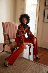 Joseph Ribkoff V-Neck Puff Sleeve Top