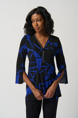 Joseph Ribkoff Abstract Tunic