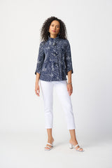 Joseph Ribkoff Abstract Print Jacket