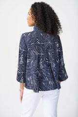 Joseph Ribkoff Abstract Print Jacket
