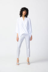 Joseph Ribkoff Metallic Animal Print Jean