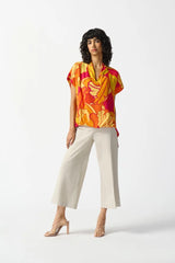 Joseph Ribkoff Tropical Print Top