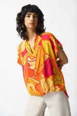 Joseph Ribkoff Tropical Print Top