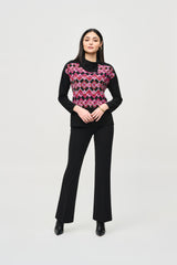 Joseph Ribkoff Cowl Neck Oversized Top
