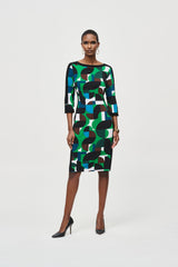 Joseph Ribkoff Bohemian Abstract Midi Dress