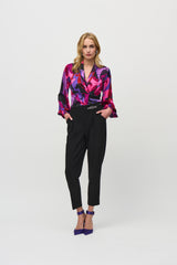 Joseph Ribkoff Knotted V-neck Pullover