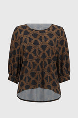 Joseph Ribkoff Chain Print Top
