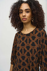 Joseph Ribkoff Chain Print Top