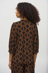 Joseph Ribkoff Chain Print Top