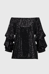 Joseph Ribkoff Glamorous Sequin Party Top