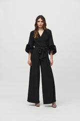 Joseph Ribkoff Cropped Fur Cuff Shrug