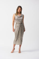 Joseph Ribkoff Foiled Melange Knit Top