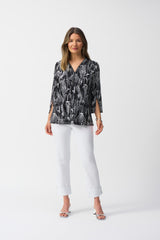 Joseph Ribkoff Print Fit and Flare Tunic