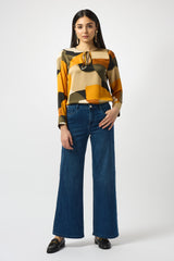 Joseph Ribkoff Goldie Wide-Leg Stretch Jean