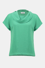 Joseph Ribkoff Gauze Cowl Neck Straight Top