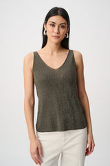 Joseph Ribkoff Metallic Camisole with Rhinestones