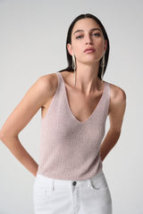Joseph Ribkoff Metallic Camisole with Rhinestones