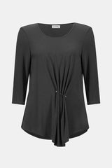 Joseph Ribkoff Silky Knit Asymmetrical Tunic