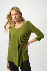 Joseph Ribkoff Silky Knit Asymmetrical Tunic
