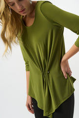 Joseph Ribkoff Silky Knit Asymmetrical Tunic