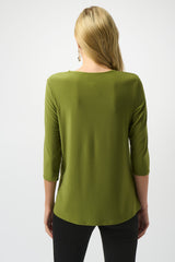 Joseph Ribkoff Silky Knit Asymmetrical Tunic