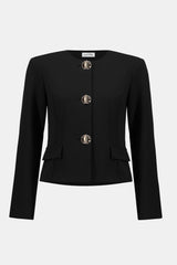 Joseph Ribkoff Scuba Crepe Boxy Blazer