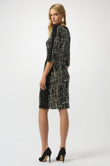 Joseph Ribkoff Abstract Print Sheath Dress