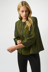 Joseph Ribkoff Textured Dot Jacquard Swing Jacket