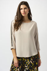 Joseph Ribkoff Recycled Soft Twill Boxy Top
