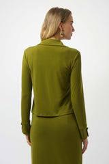 Joseph Ribkoff Moss Crepe Fitted Top