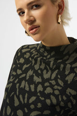 Joseph Ribkoff Jacquard Animal Print Sweater
