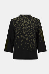 Joseph Ribkoff Jacquard Animal Print Sweater
