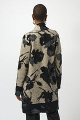 Joseph Ribkoff Abstract Jacuard Long Cardigan
