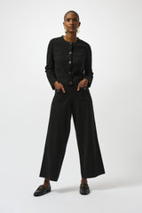 Joseph Ribkoff Crew Neck Button-Front Jacket