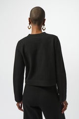 Joseph Ribkoff Crew Neck Button-Front Jacket