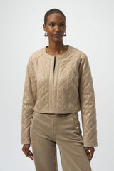 Joseph Ribkoff Cropped Quilted Casual Jacket