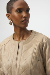 Joseph Ribkoff Cropped Quilted Casual Jacket