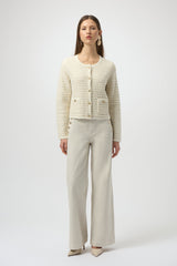 Joseph Ribkoff Knit Cardigan with Gold Buttons