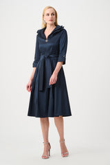 Joseph Ribkoff Stretch Taffeta Fit And Flare Dress