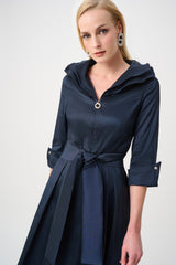 Joseph Ribkoff Stretch Taffeta Fit And Flare Dress