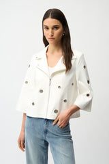 Joseph Ribkoff Faux Suede Swing Jacket